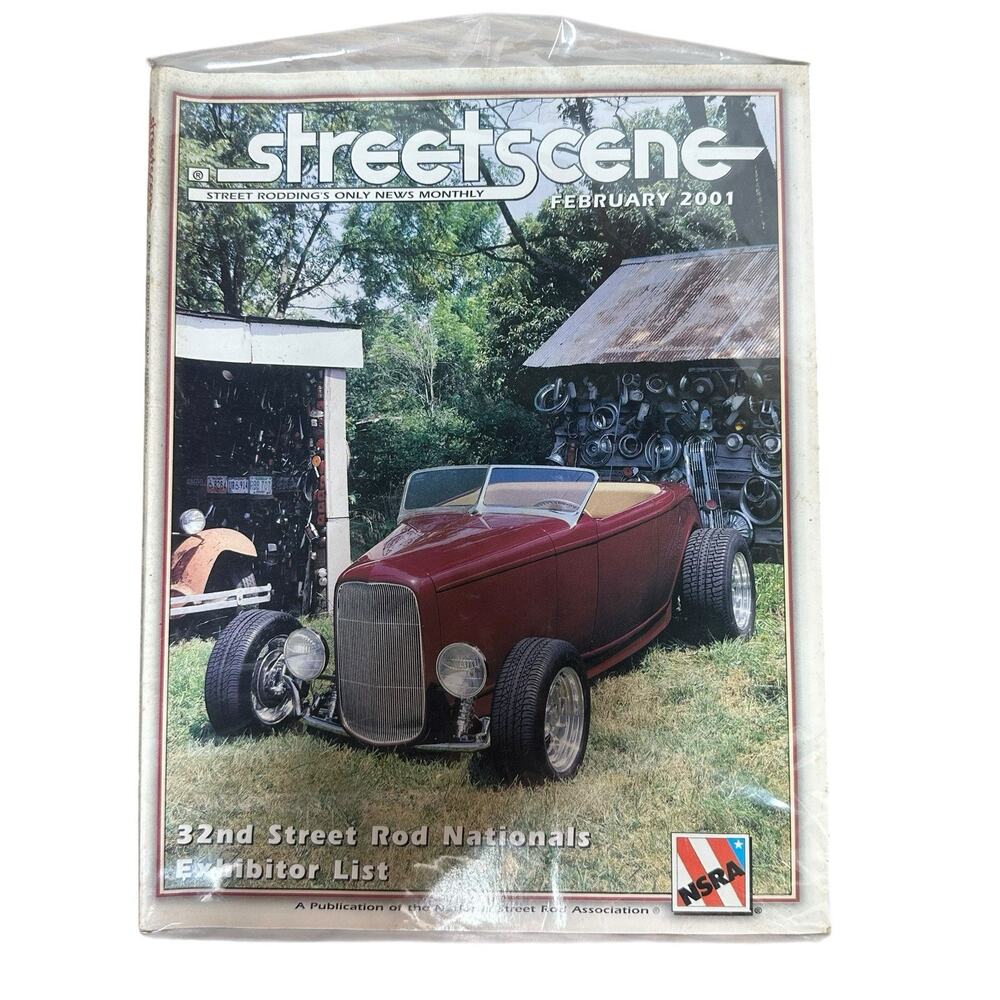 Vtg Street Scene February 2001 Magazine 32nd Street Rod Nationals Exhibitor List